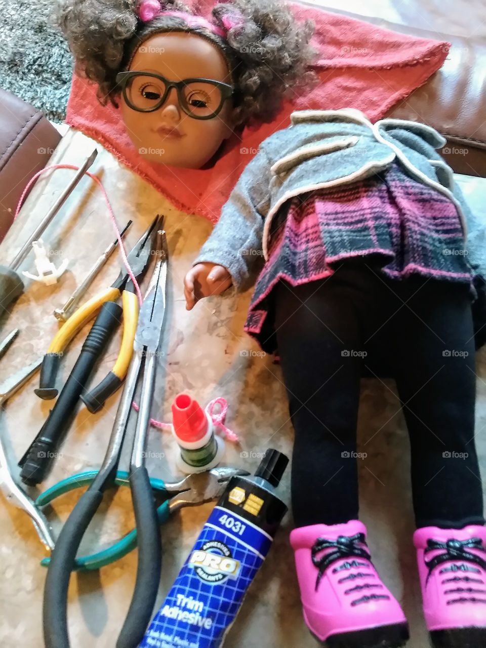 Trying to fix little girls favorite doll.