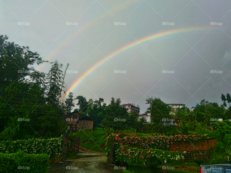 Rainbow after the rain.