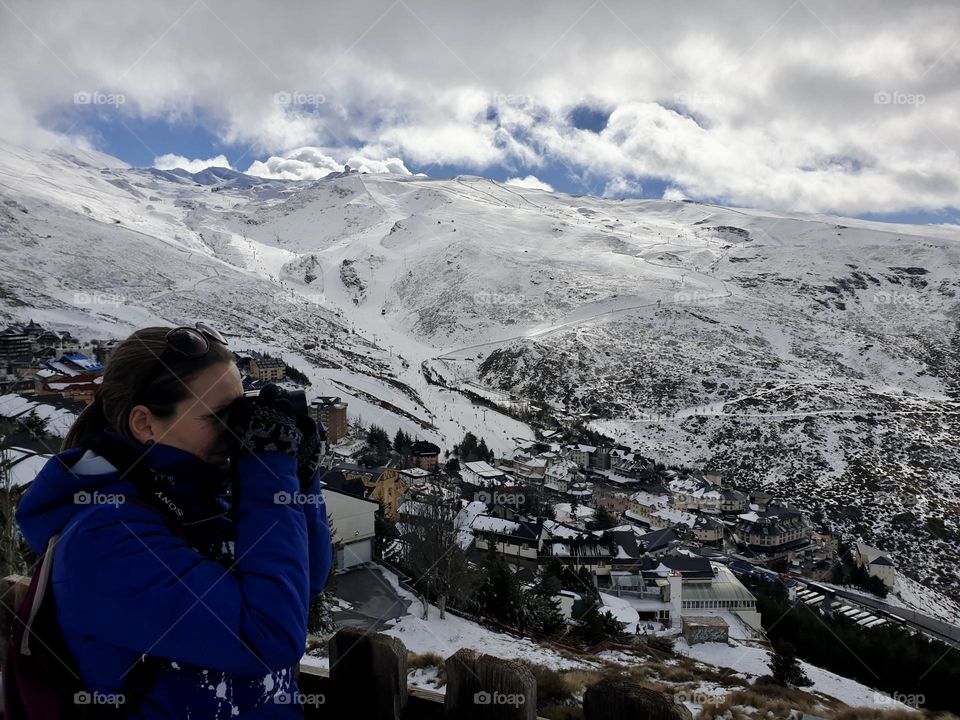 Snow#mountains#human#photographer