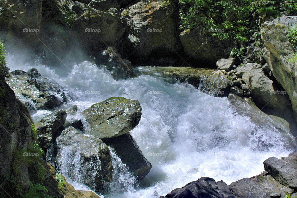 golden river on the way of sumela monastery