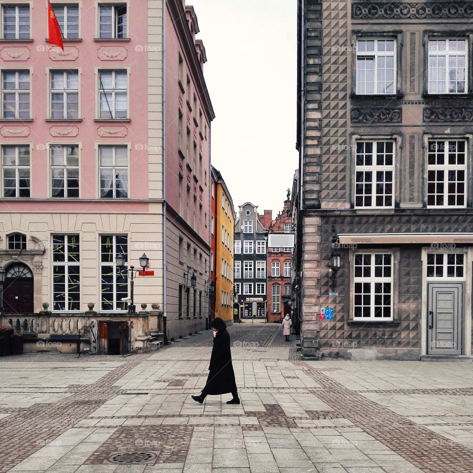 Ghost woman in Gdansk