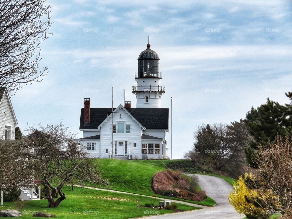 Lighthouse Cape Elizabeth Maine Two Lights