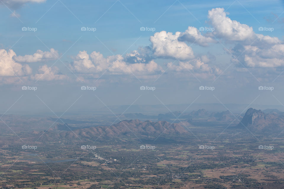 Bird eye view of the mountain 