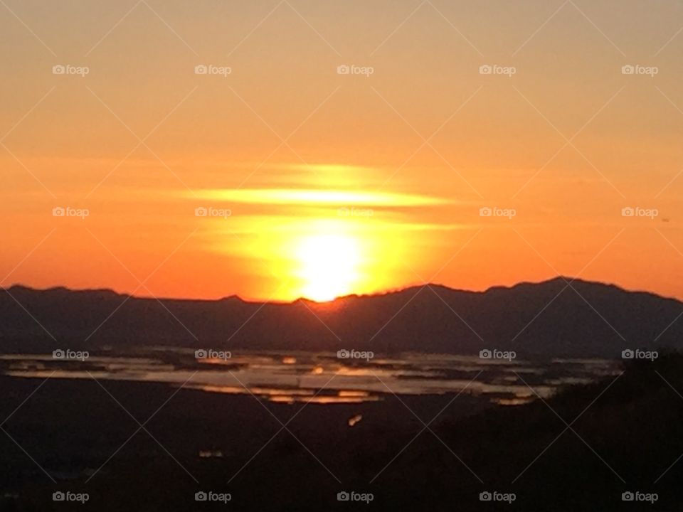 Salt Lake City sunset 