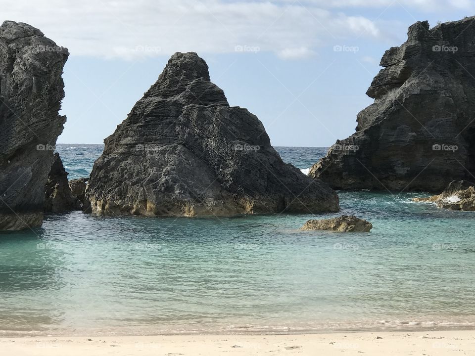 Rocks along the coast