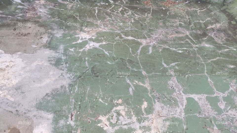 Distressed Green Concrete