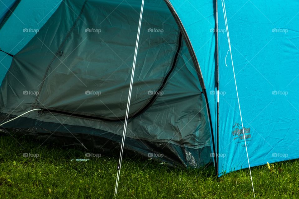 A tent up close