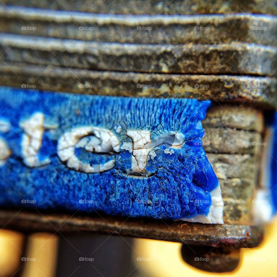 Close up of old padlock 