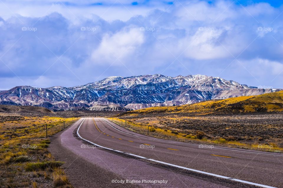 A drive out in the Wyoming country side