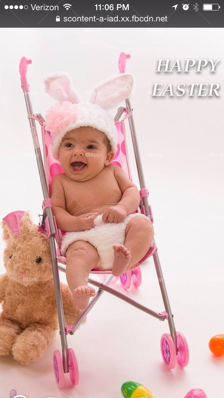Easter bunny baby