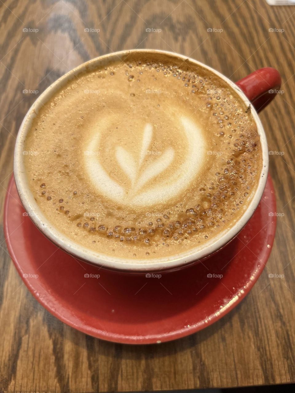 Circles on the coffee 