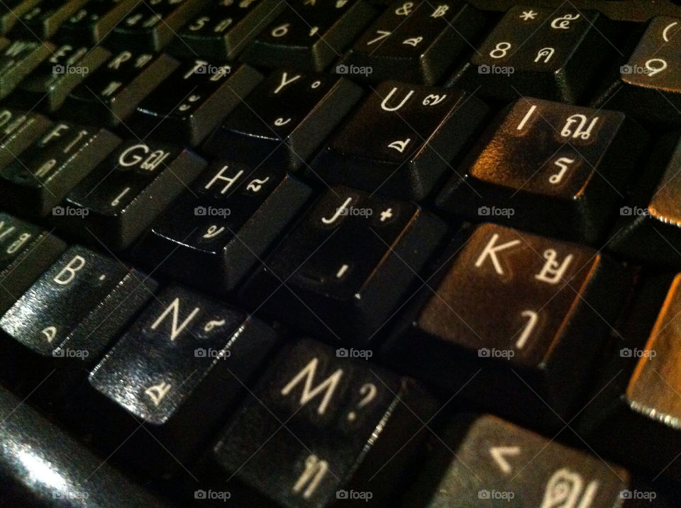 letters thai thailand keyboard by guzi
