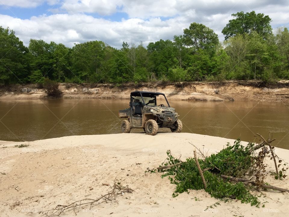 Side by side at the river 