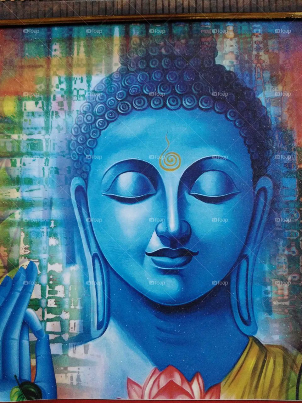 buddha painting in my home