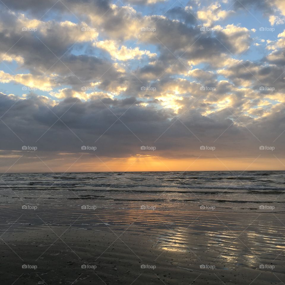 Winter Sunrise over Gulf of Mexico 