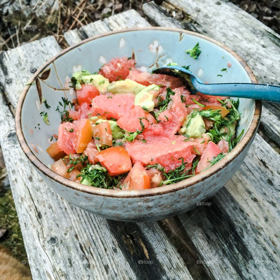 salsa with avocado