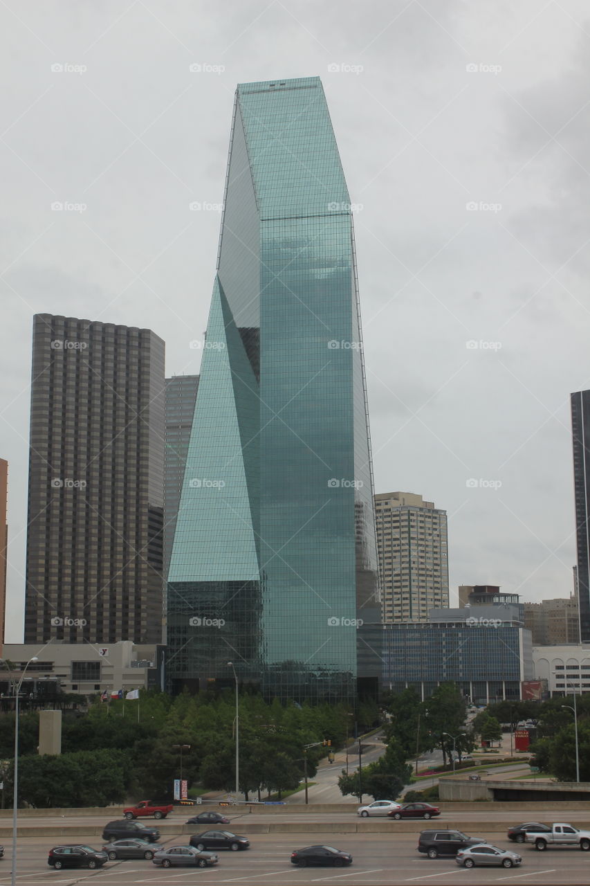 Where am I?. View of Building in Dallas, tx from Perot museum