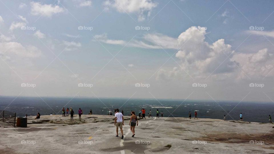 Stone mountain top