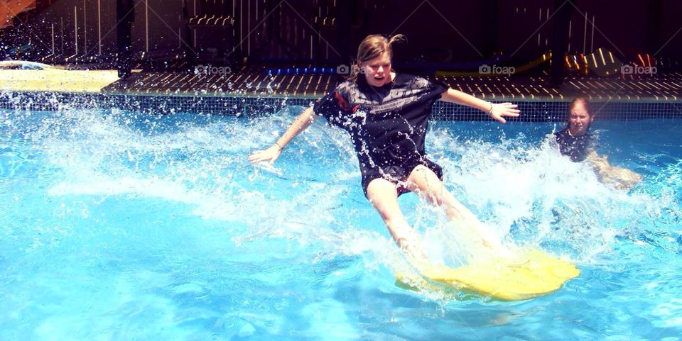 Surfing in The Pool