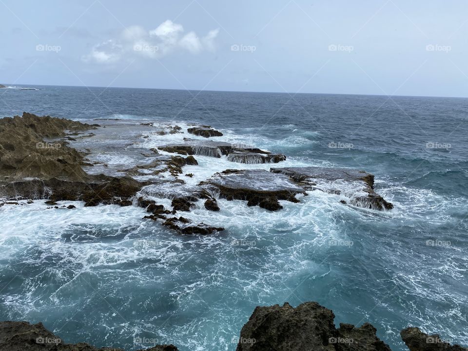 Beautiful blue water 