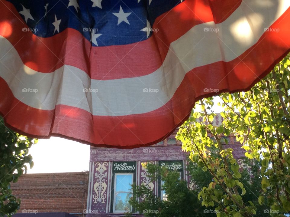 Old Folsom, California, Patriotic. Old old Folsom, California, Patriotic Bunting Flag 