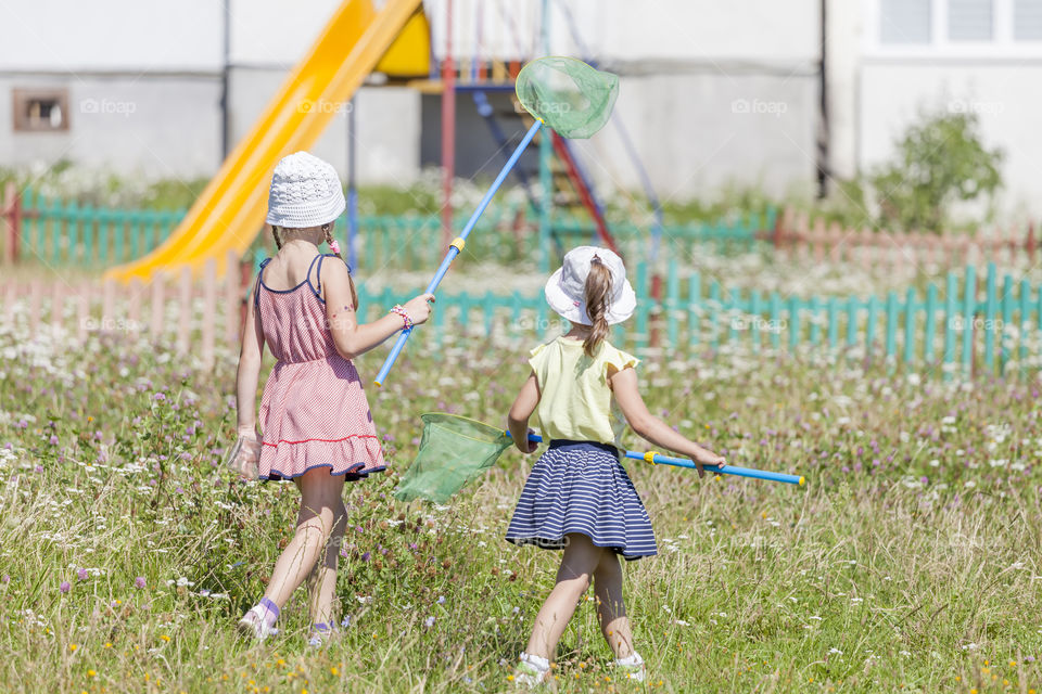 Kids playing outdoors