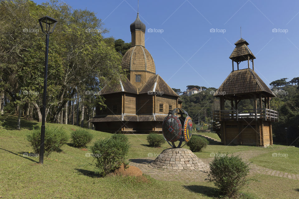 Ukrainian memorial in Curitiba Parana Brazil.