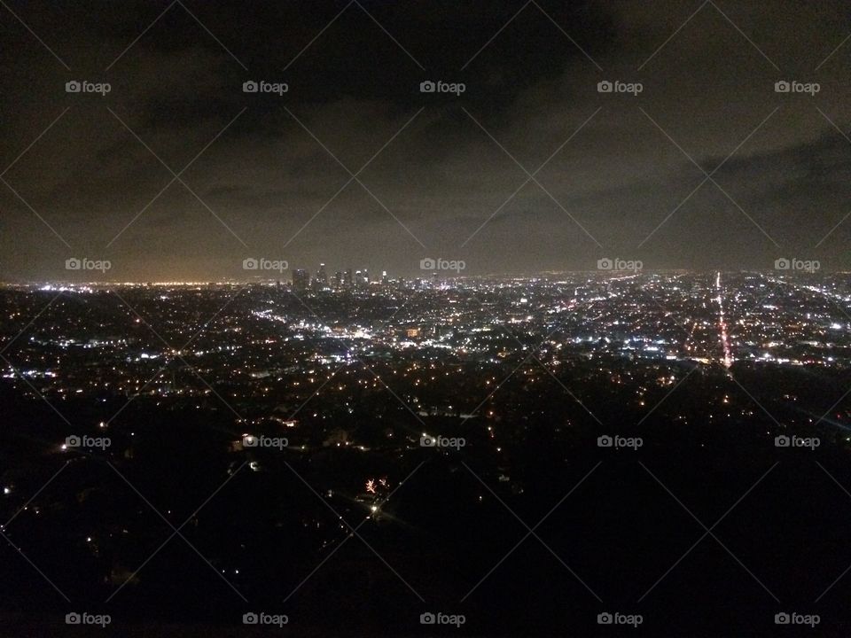 View of LA from Griffith Observatory 