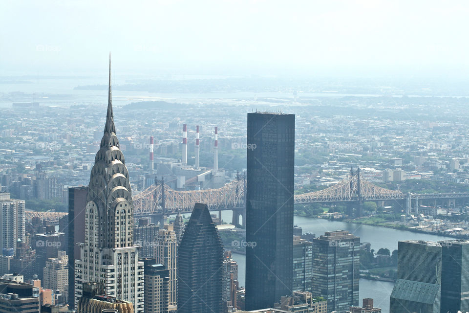 Chrysler building from above