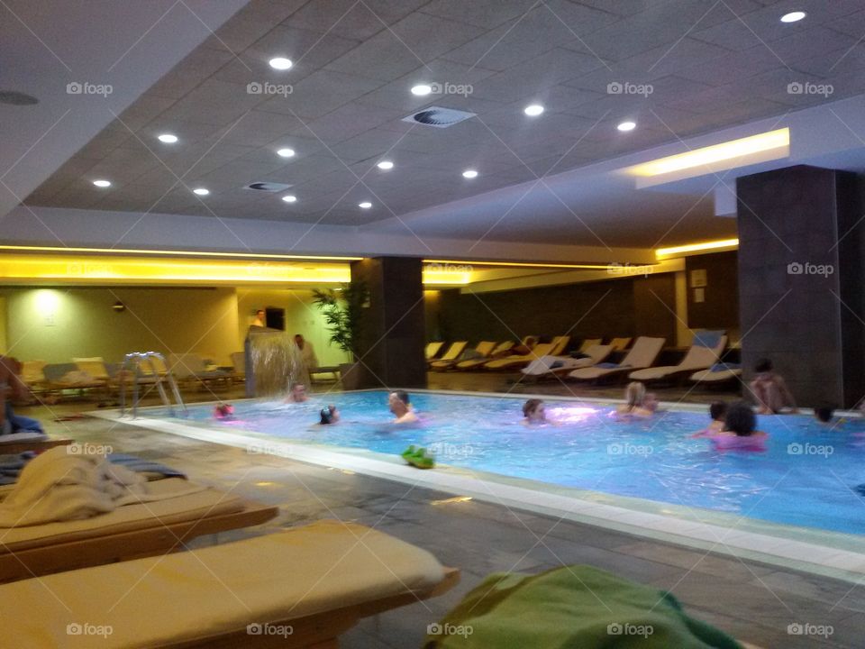 indoor pool in the hotel