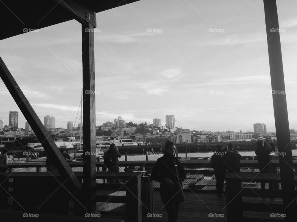 TOURISTS AT PIER 39