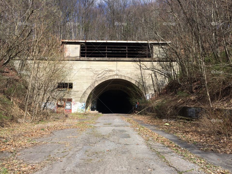 Abandoned PA turnpike tunnel