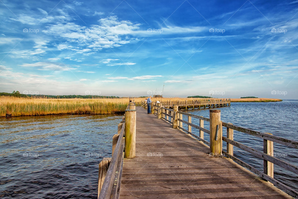 Fisherman on Pier