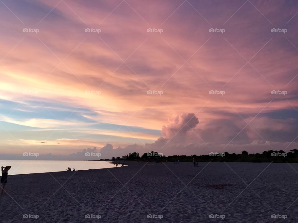 Venice beach clouds