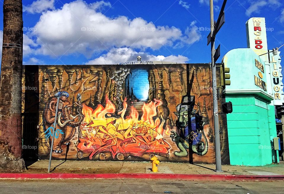 LA Street Art. Appreciating California weather and local talent in LA's Historic Filipinotown