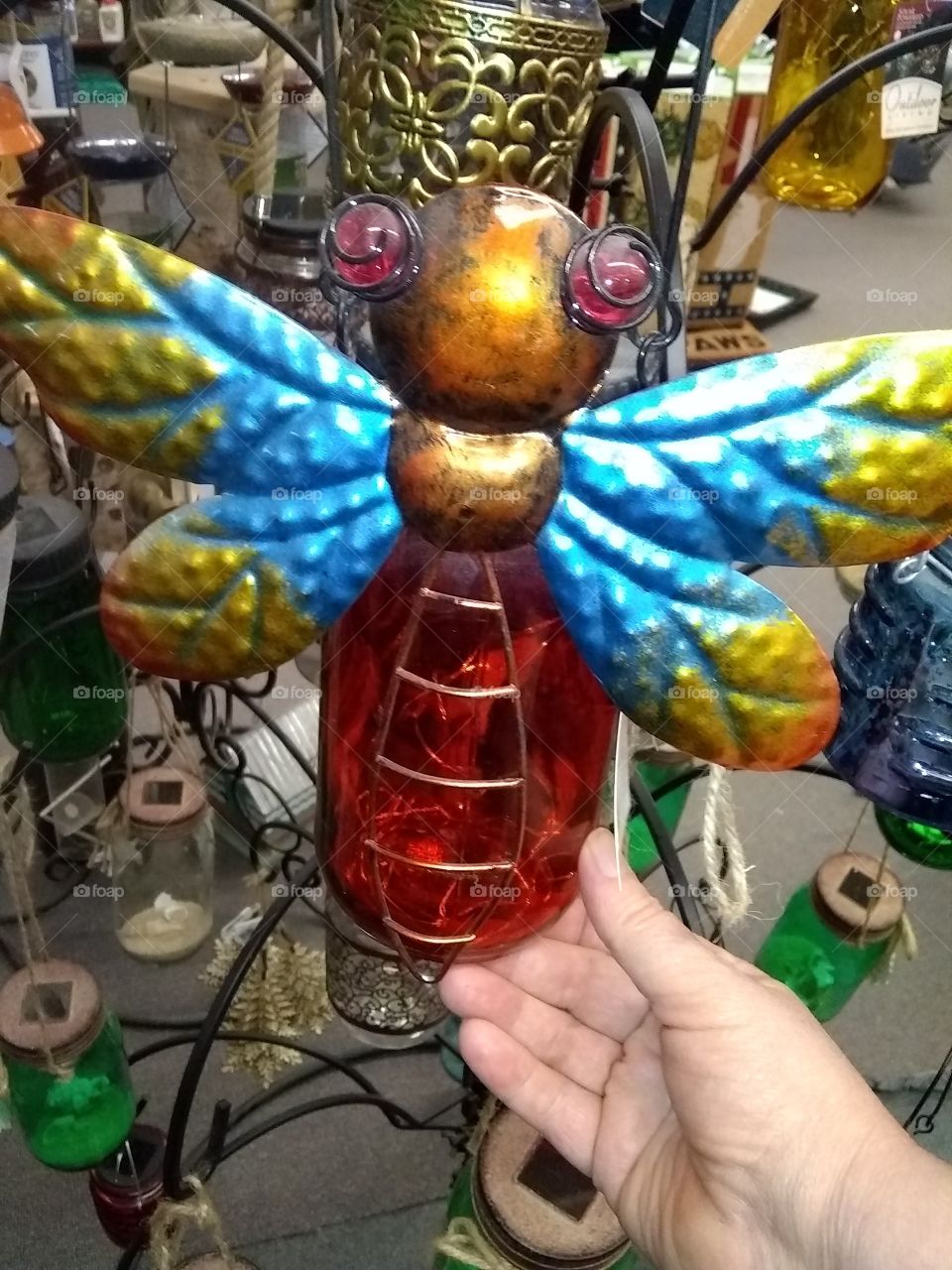 dragonfly jar art