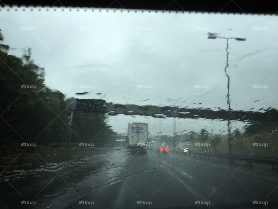 Heavy Downpour on the Motorway today … driving conditions treacherous …  speeds reduced to 50mph from 70mph … happy to report arrived home safely !