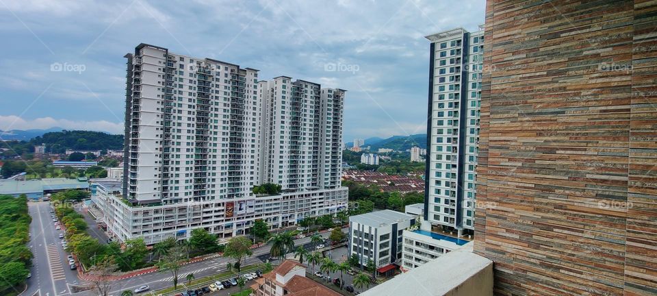 Beautiful View of PENANG City with Countryside of Greenery Nature from our Home balcony. My favourite place at home