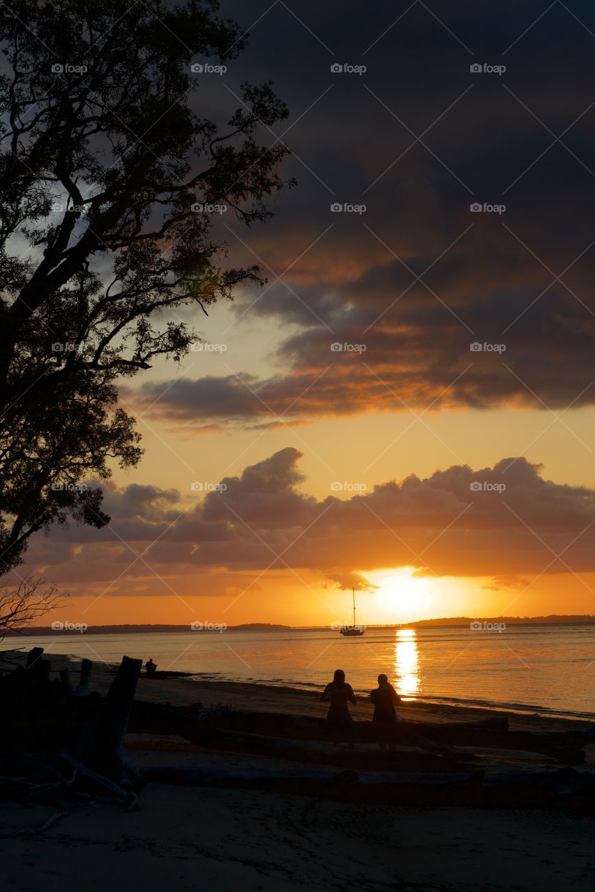 Sunset Fraser Island Australia 