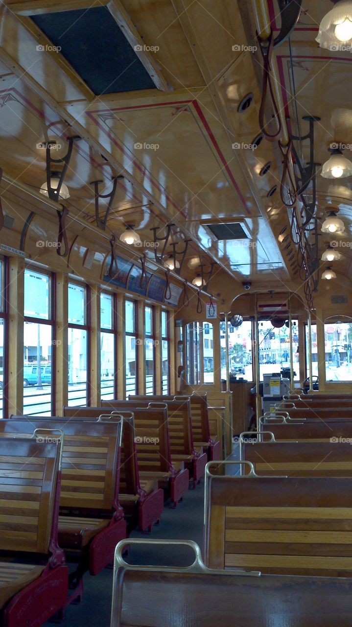 TECO Streetcar Interior - Tampa, Florida