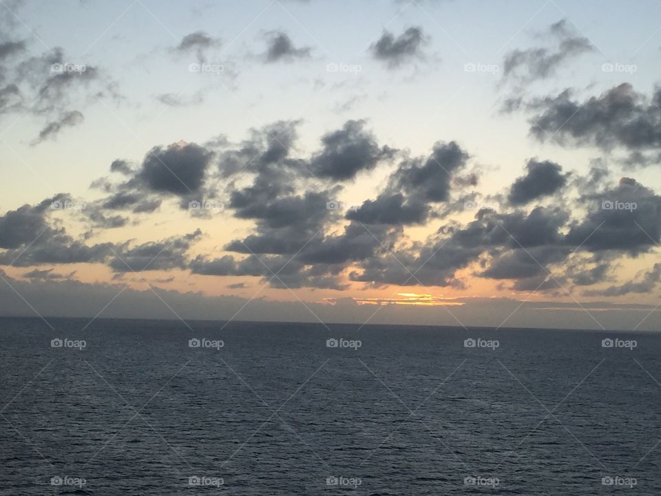 Cruise sunset