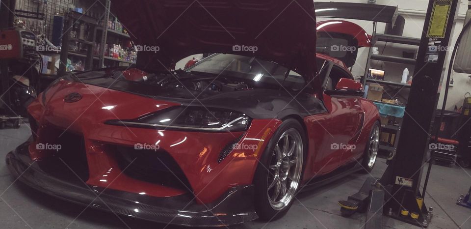 gorgeous red a90 supra