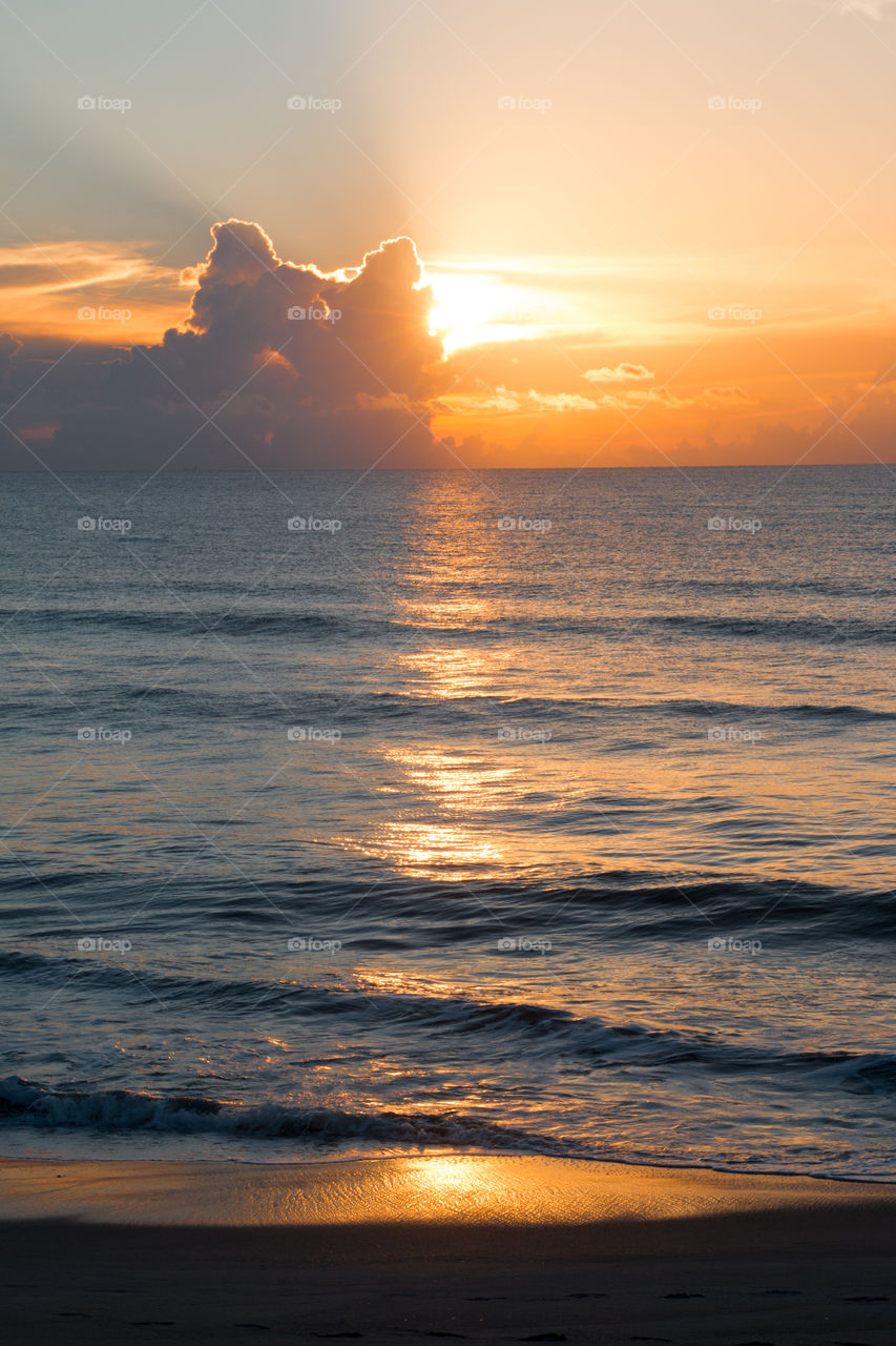 Sunrise on Florida beach