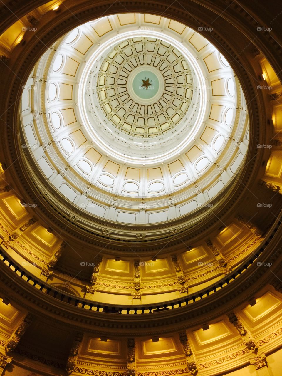 Texas capital. the center of the Texas capital building in Austin. 