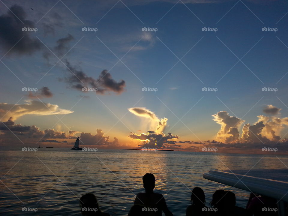 Open Keys. Boating in The Keys with family when I captured this beautiful sunset. 