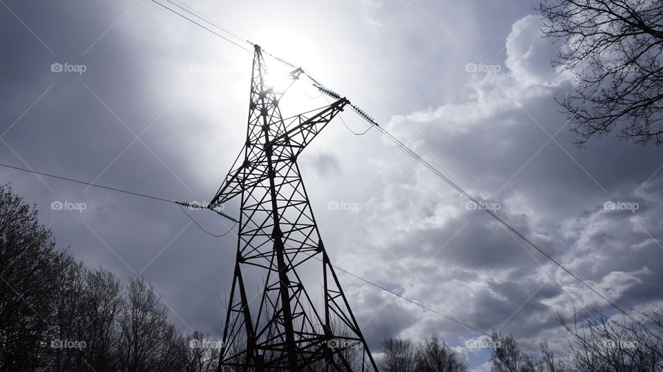 post against the sky. sky