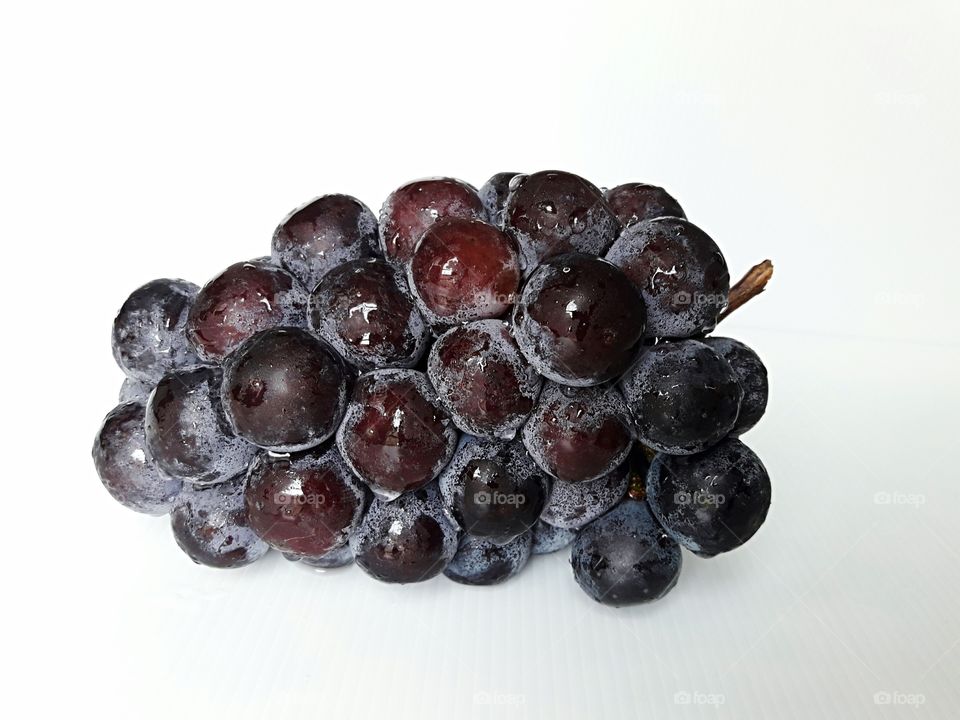 grape on white background
