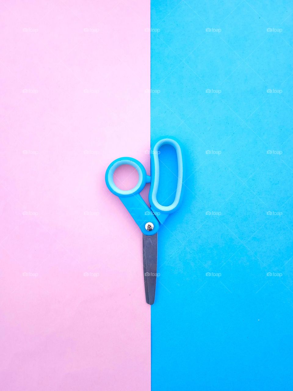 the blue scissors