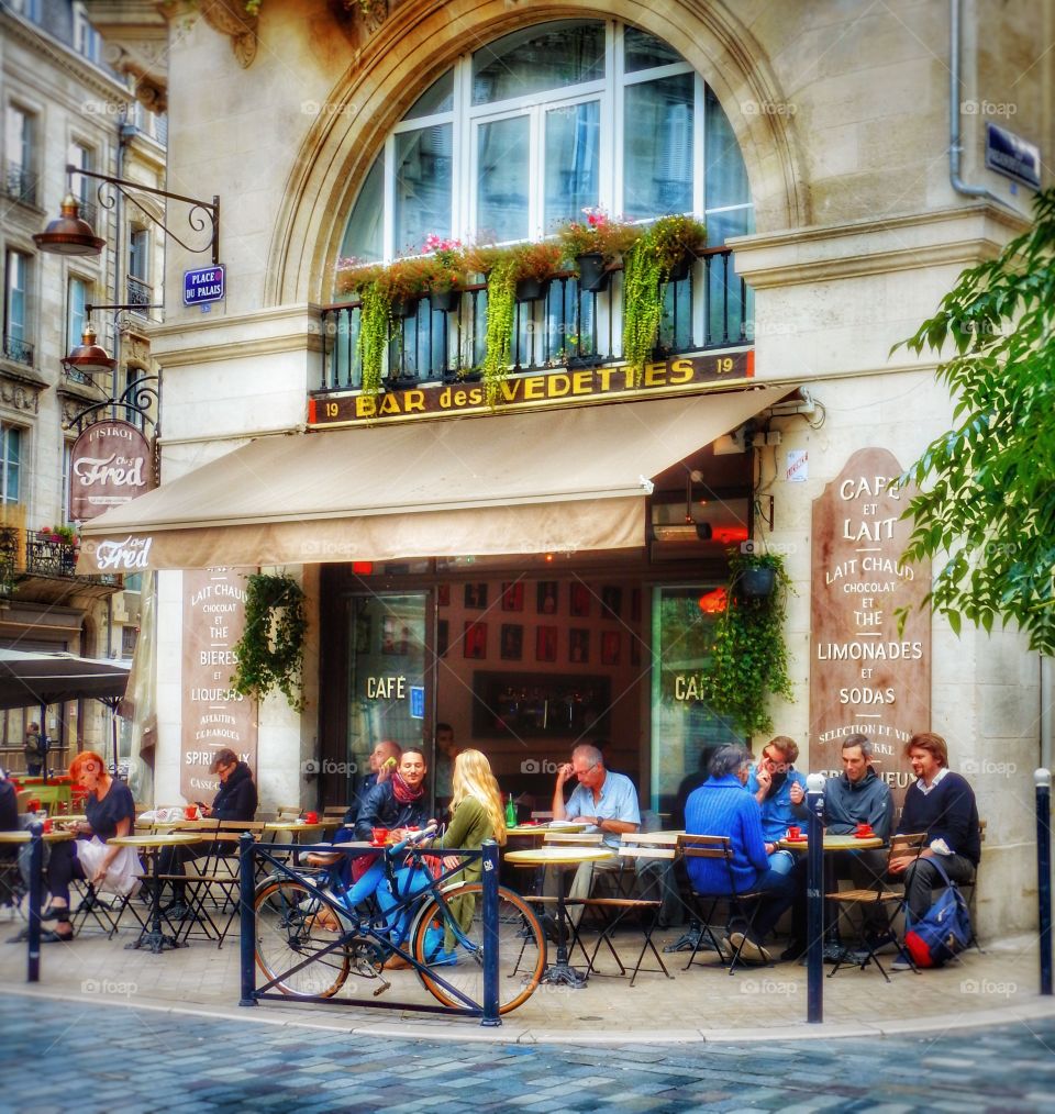 Street scene Bordeaux France