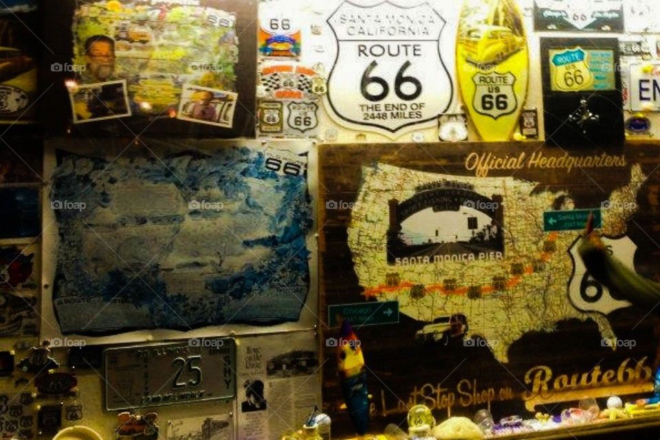 Route 66 board